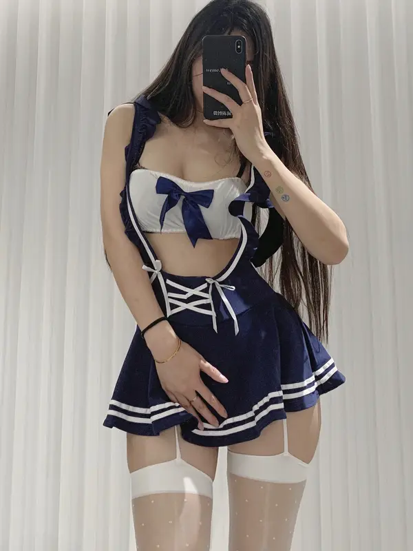 067.陈佩奇-微密圈系列 – 白丝学生装 6